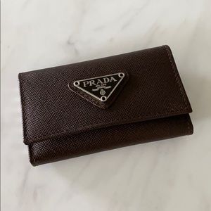 6 Key Ring Prada Holder Wallet